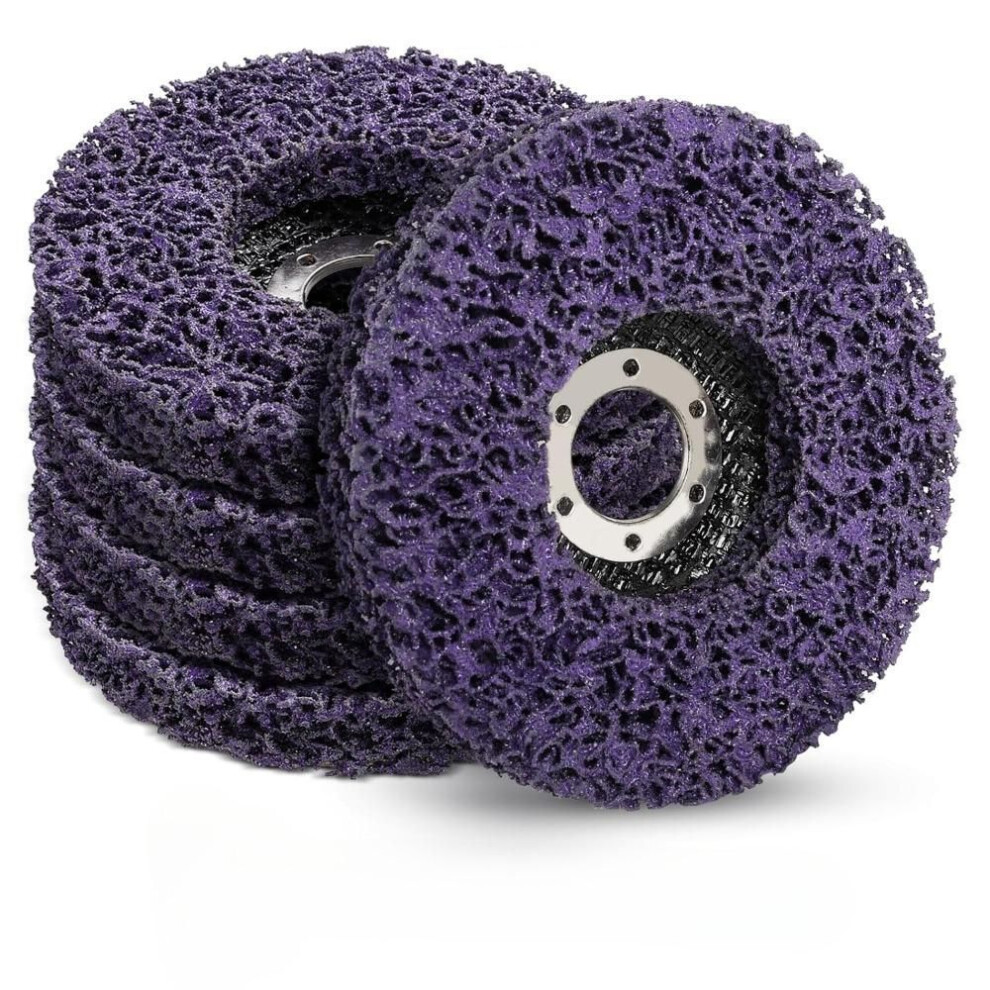 New Coral Disc Polishing Disc 125mm 5pcs Poly Strip Disc Abrasive Wheel Paint Rust Remover Clean Grinding Wheel Angle Grinder