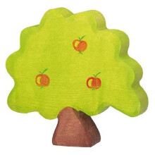 Figuriini - HOLZTIGER - Pommier Petit - Käsinmaalattu puu - Eurooppalainen valmistus - 4 x 2 x 3,4 cm