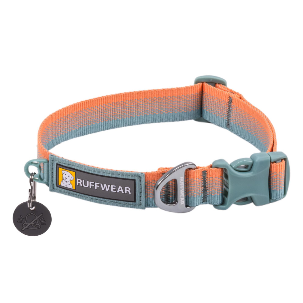 Front Range Collar, Medium Dog Collar with Aluminium V-Ring, Adjustable Length Pet Dog Collar, Comfortable Soft Fabric, Animal Collar with Dog Lead