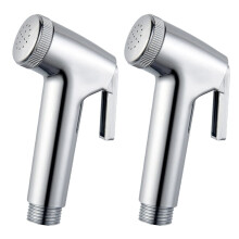 2 Pcs Hand Held Bidet Sprayer Shower Hand Held Bidet Sprayer Handheld Bidet Sprayer Wall Mounted Silver for Personal Hygiene Shower Bathroom WC