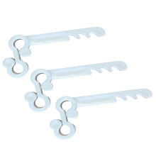 Gutter Brush Clips White [30 Pack] Keeps Gutter Brush/Gutter Mesh Guards in Place