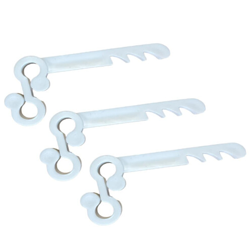 Gutter Brush Clips White [30 Pack] Keeps Gutter Brush/Gutter Mesh Guards in Place