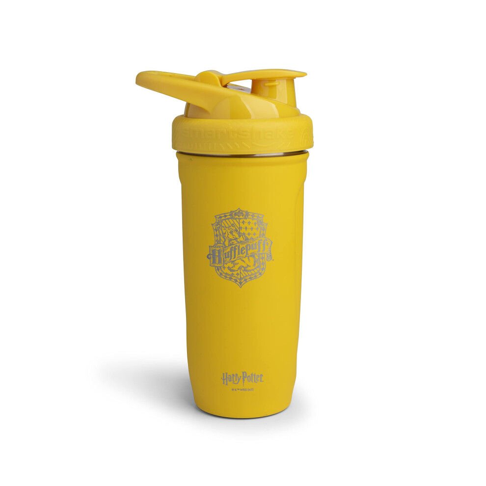 Smartshake Light Smart Shake Reforce Stainless Steel Harry Potter Hufflepuffs Shaker Bottle (900 Ml /30Oz) | Weight Resistance Sports Shaker Bottle With A Soft