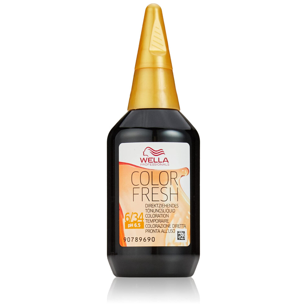 Colour Fresh Semi-Permanent Hair Colour, No. 6/34 Dark Blonde Copper Gold, 0.098 kg