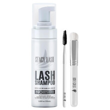 STACY LASH Wimpernverlngerungs-Shampoo + Pinsel / 3,38 fl.oz / 100 ml / Augenlid-Schaumreiniger/Waschmittel fr Verlngerungen und natrliche Wimper
