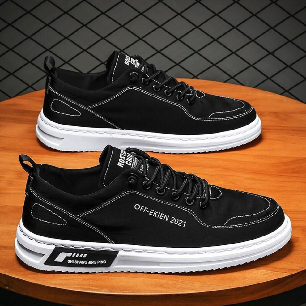 (black, 39) Casual Men's Workwear Shoes, Dirt Resistant and Waterproof Shoes, Retro Men's Boots Anti Slip Sports Board Shoes