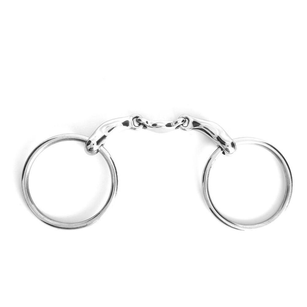 Stainless Steel Dee Bit Snaffle All Purpose Ring Horse Tool Accessories Broken Mouth with Curved