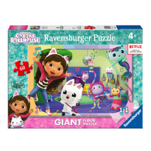 Gabby's Dollhouse 60 Piece Giant Floor Jigsaw Puzzle for Kids Age 4 Years Up - Educational Toys & Games for Children