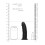 Silicone Dildo Without Balls 15.3 cm, Black 8