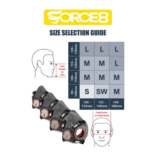 JSP FORCE8 MASKE STØRRELSE M - BHP JSP 2442 1
