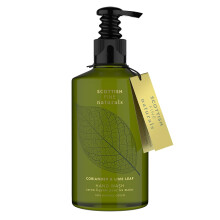 - Scottish Fine Naturals Hand Wash - Coriander and Lime Leaf - Enriched With Vitamin B5 - Hydrating, Soothing, Regenerative - Sensitive Formula -