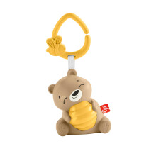 Fisher Price Baby Toy Beary Soothing Portable Sound Machine with Music, Night Light & Customizable Timer for Newborns 0+ Months, HRB18