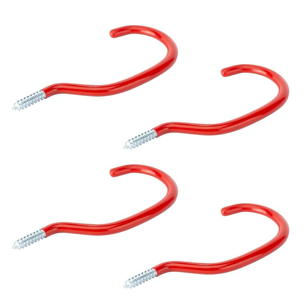 Terf Universal Tool Hook Screw-In Hooks Storage Shed Garage Utility Hook Multi-Purpose Hooks Set Heavy Duty Wall Mount Vinyl Coated Storage 5059655013793