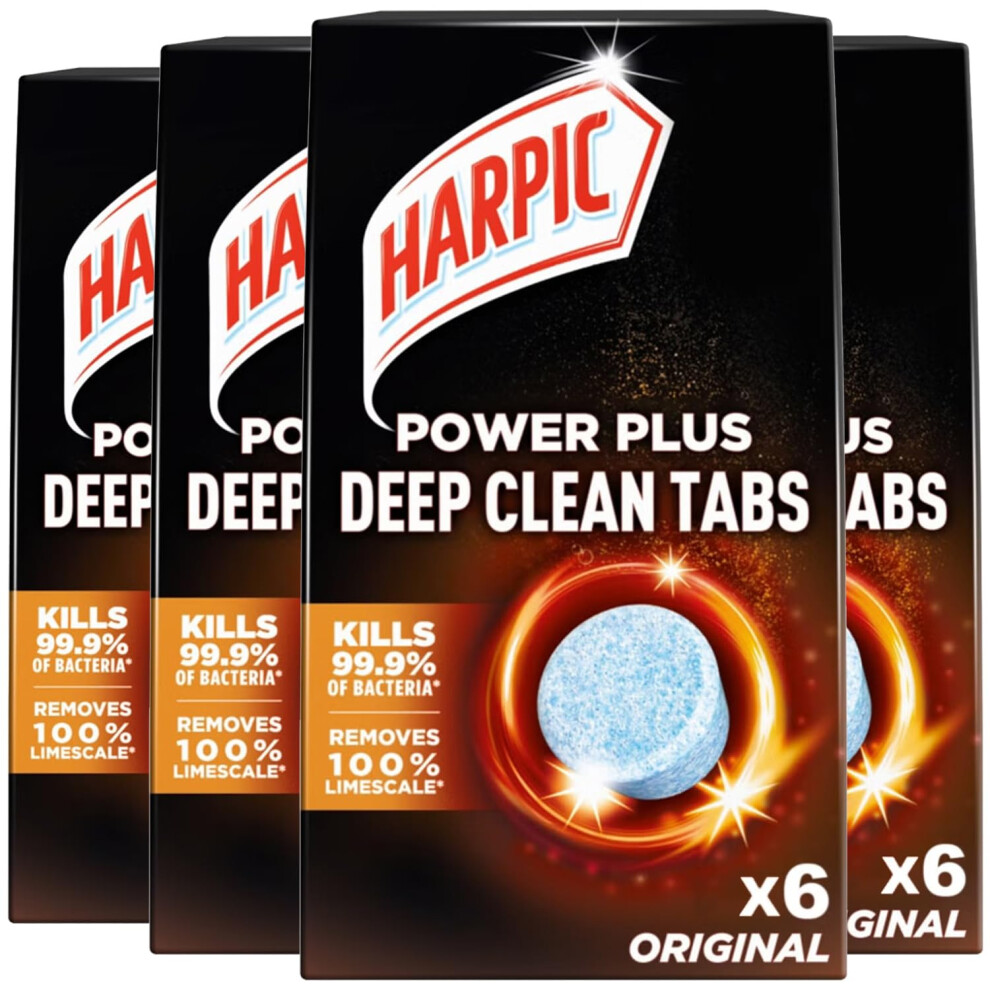 24 x Harpic Power Plus Deep Cleaning Toilet Tablets Original Bulk Buy Tabs