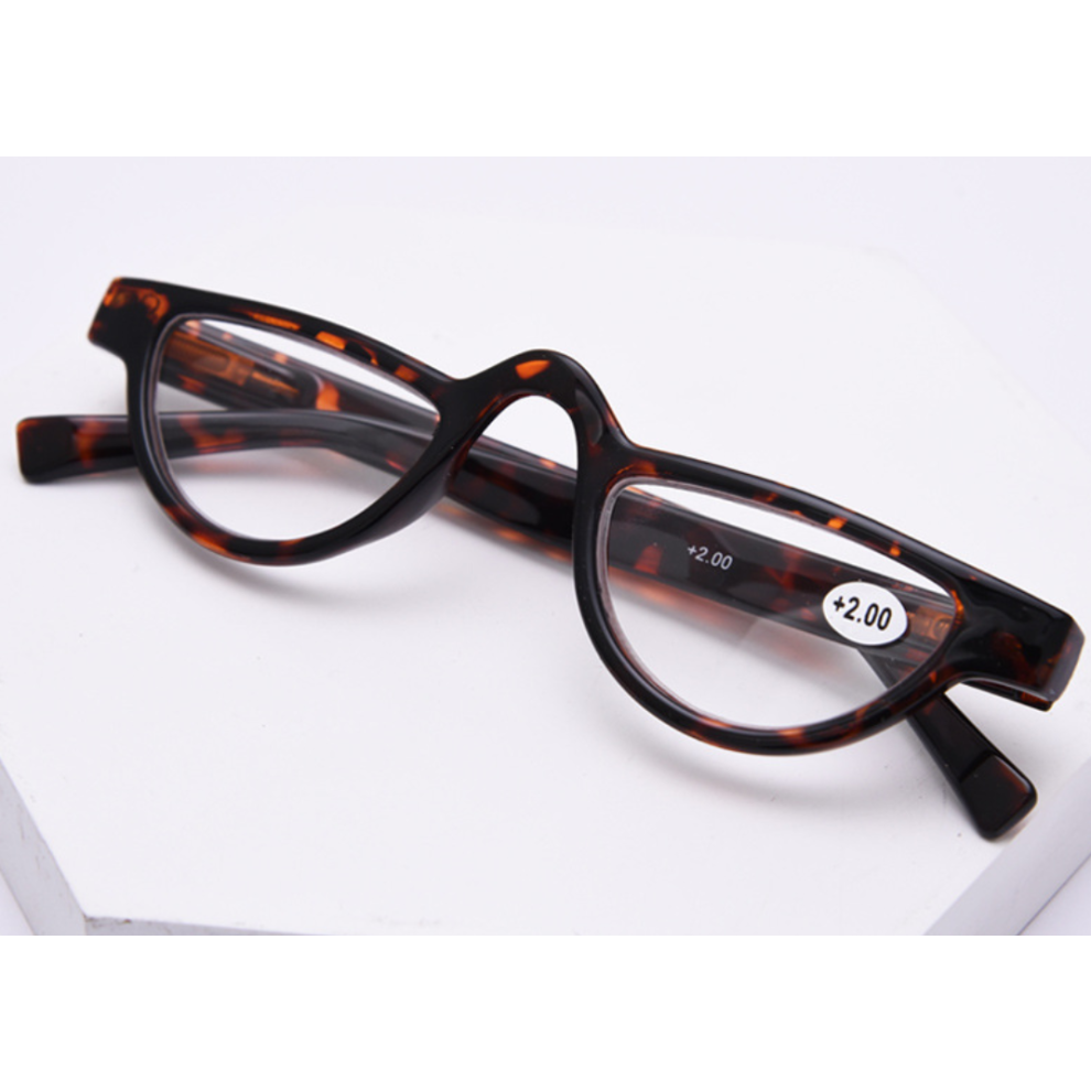 (Red Hawksbill, +150) Women Men Retro Half Moon Reading Glasses Readers +1.0 1.5 2.0 2.5 3.0 3.5 4.0-image-OPC-PH8RB2G-NEW