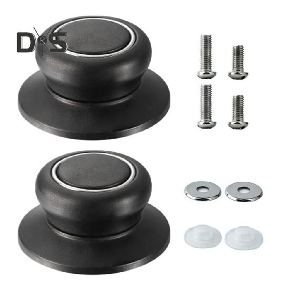 2Pcs Pot Lid Knobs Set Universal Universal Pot Lid Top Replacement Knob for Casserole Glass Pot Lid Heat Resistant Anti-Slip Grip Easy Installation