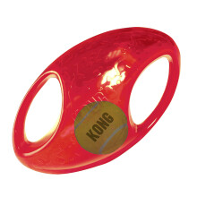 - Jumbler Football - Interactive Fetch Dog Toy with Tennis Ball (Assorted Colours) - For Medium/Large Dogs