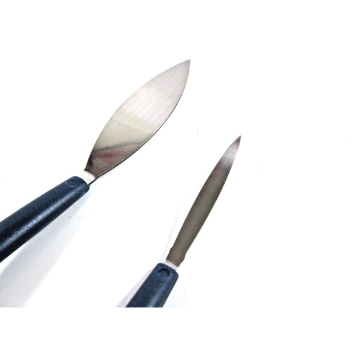 2pc Leaf and Square Small Tool Set Plastic Handles Plaster Filling Work BL017 2