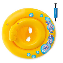 Baby Swimming Pool Floats, Toddler Swimming Float Baby Inflatable Swim Seat Trainer Seat Infant Float Swim Ring with Manual Pump Baby Floats for