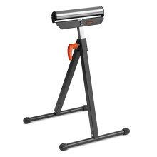 Roller Stand - Adjustable Work Stands for Woodworking, Heavy Duty Steel Base & Chrome Plated Roller - Workshop Stand - Horse Shaped Tressell Stands