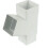 65mm Square 67 Degree Downpipe Branch - White 1