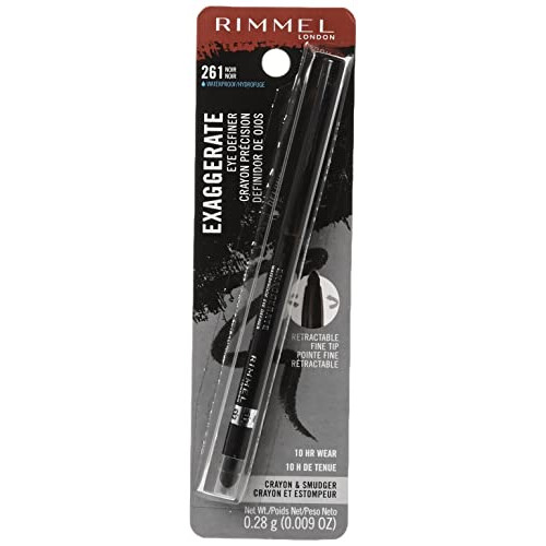 Rimmel Exaggerate Waterproof Eye Definer, Noir 261, Black Rimmel 1