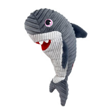 Cuteseas Rufflez Soft Ridged Plush Dog Toy (Shark)