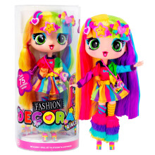 Decora Girlz | Sticker ‘n' Style 11" Collectable Fashion Doll - Decora | Doll features over 75 colourful accessories! | Dolls & Accessories | Ages