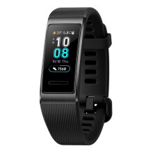 Band 3 Pro Touchscreen Fitness Tracking Wristband GPS Waterproof Black (Renewed)