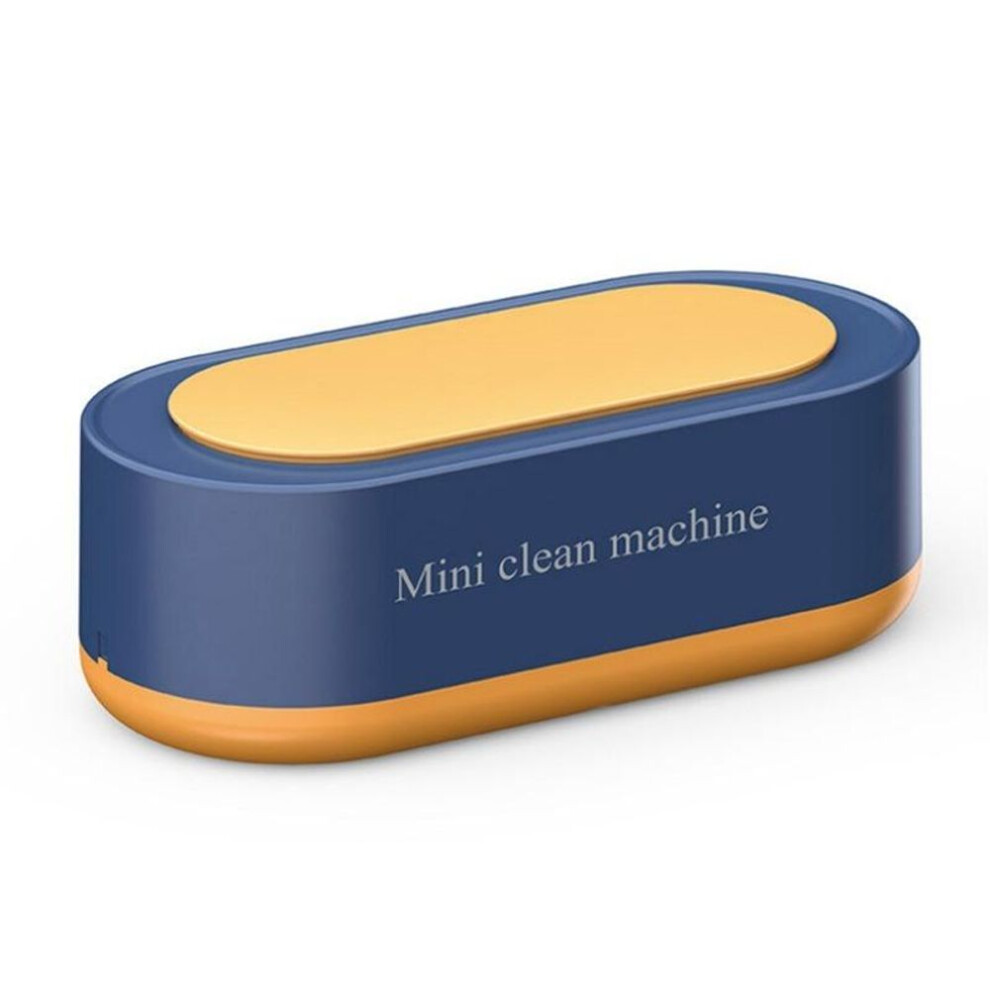 (blue, battery) Ultrasonic Glasses Cleaner Ring Watch Jewelry Cleaning High Frequency Vibration Wash Cleaner Washing Tool