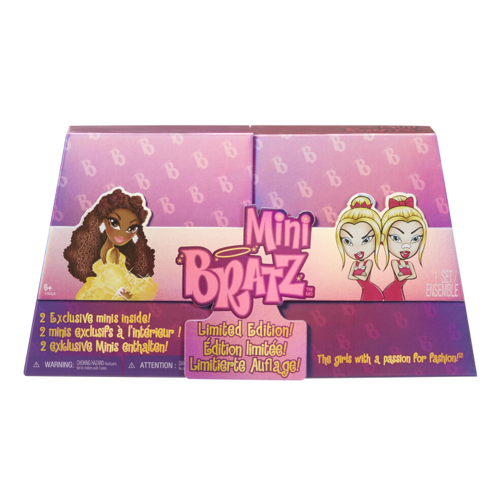 Bratz Mga's Miniverse Mini Limited Edition 2-Pack, Holiday Felicia And Tweevils Mini Figures In Display Packaging