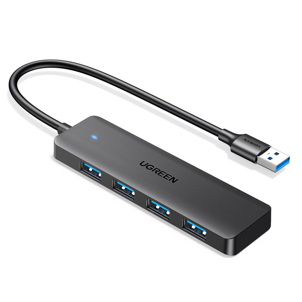 Usb Hub 3.0, Usb Splitter 4 Port Ultra Slim With 5Gbps Data Transfer, Usb Extender For Mouse, Keyboard, Flash Drive, U Disk, Printer, Compatible With 6941876228515