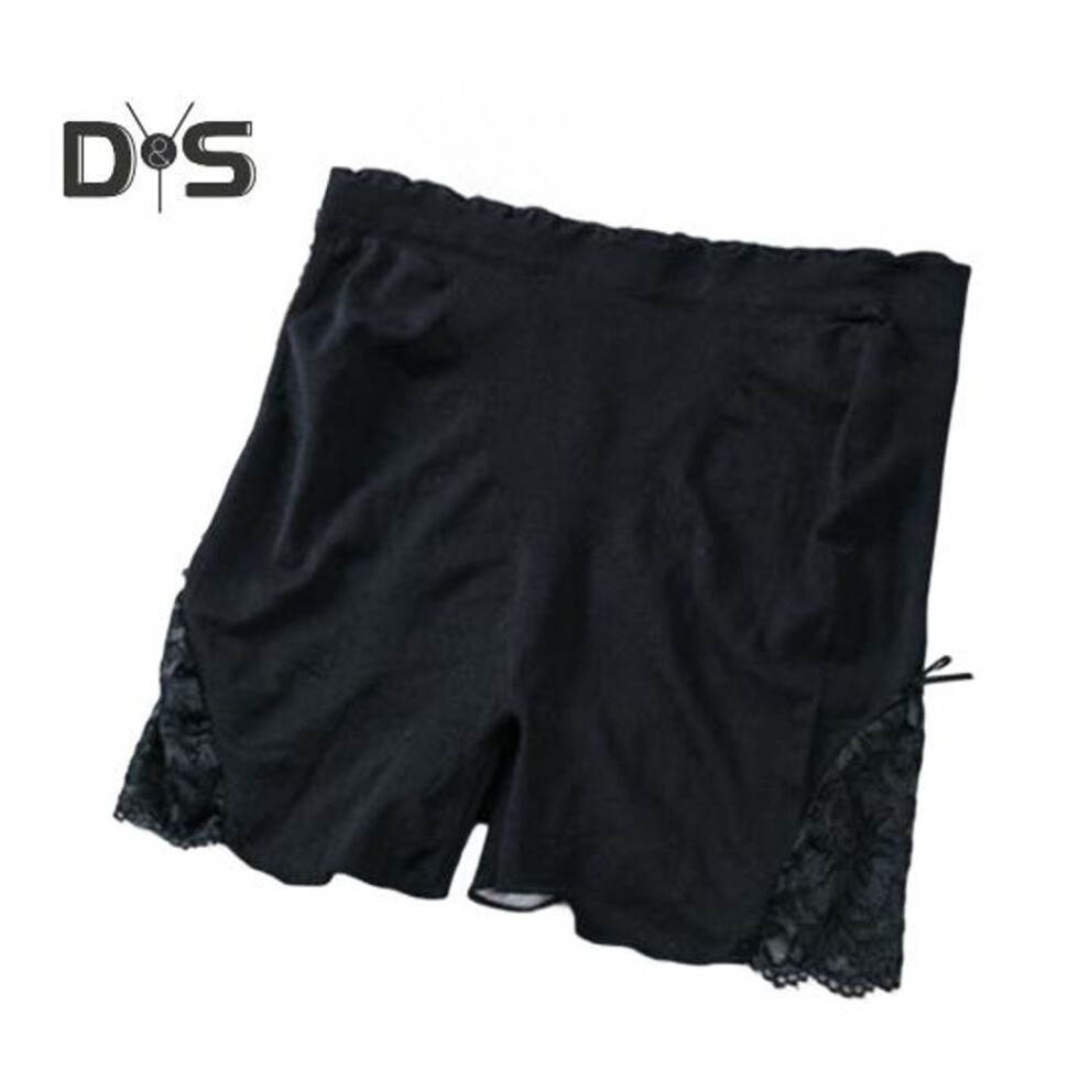 (black) Women Safety Pants High Elasticity Tummy Control Seamless Lace Anti-exposure High Waist Slim Fit Quick Dry Mini Skirt Inner Shorts Yoga Shorts