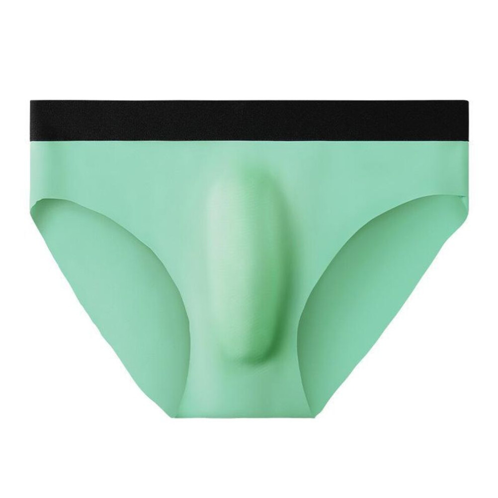 (XL, as the picture) Men's Ice Silk Ultra-Thin Seamless Briefs – Breathable, Soft, and Comfortable Summer Underwear