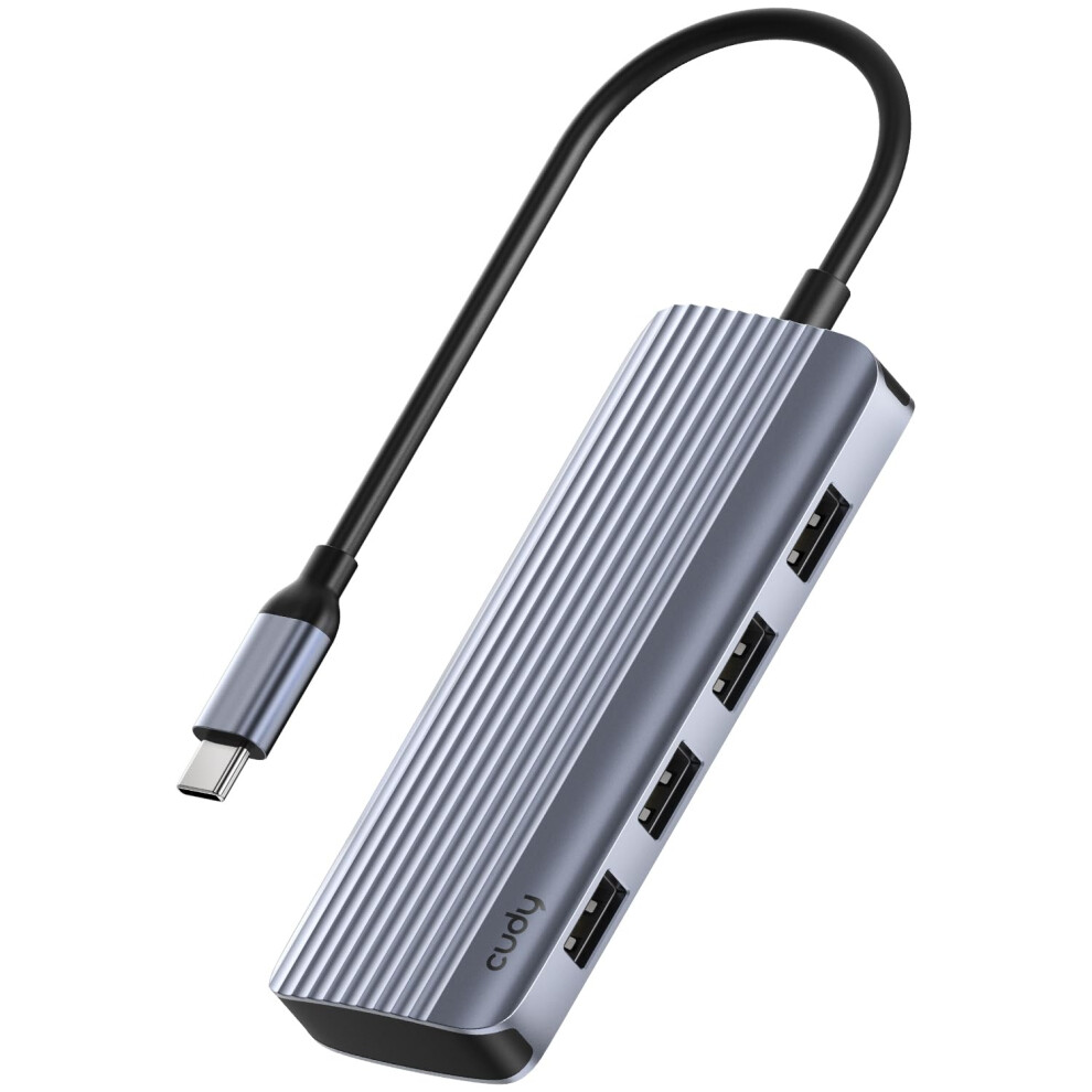 Uh500 Usb C Hub For Laptop/Pc, Gigabit Usb 3.2 Multiport Adapter, 4K Hdmi 30Hz, Compatible With Mac/Windows/Linux Systems, Charging Supports