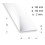 White PVC angle 60x60 mm 1 m 2