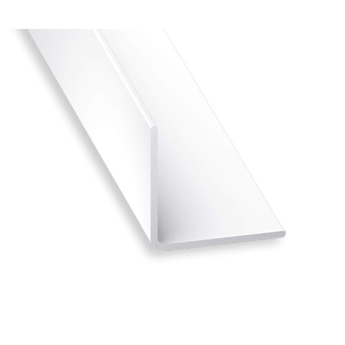 White PVC angle 60x60 mm 1 m