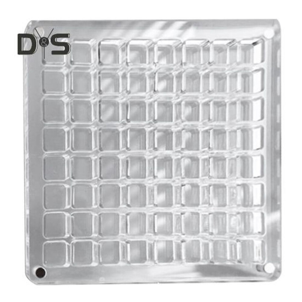 (as the picture, M) Acrylic Magnetic Seashell Display Box 36/64/100 Grids Square Small Crafts Natural Stone Nail Art Bead Charm Jewelry Show Organizer Container Case