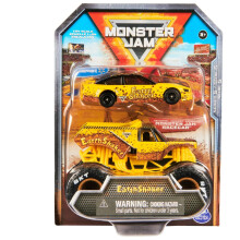 Monster Jam Oficial Escala 1:64 Diecast 2-Pack Srie 5 Monster Truck e Carro de Corrida: Earth Shaker