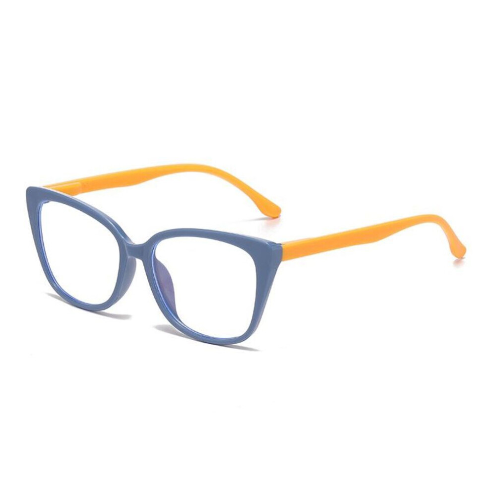 (blue, +3.0) Fashion Women Cat Eye Reading Glasses Plastic Hyperopia Presbyopia Eyeglasses Men Clear Lens Reading Eyewear +1.0 +1.5 +2.0 +2.5