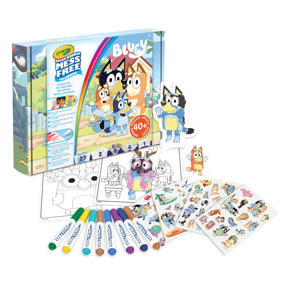 Color Wonder Activity Kit Bluey | Mess Free Colouring Fun | Includes 40+ Pieces | Ages 3+