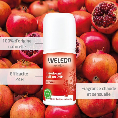 Weleda Pomegranate Deodorant Roll-on 24H 2 x 50ml 1