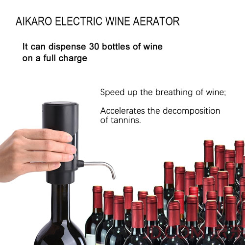 Electric Wine Aerator Pourer Automatic Electronic Decanter, Rechargeable 1
