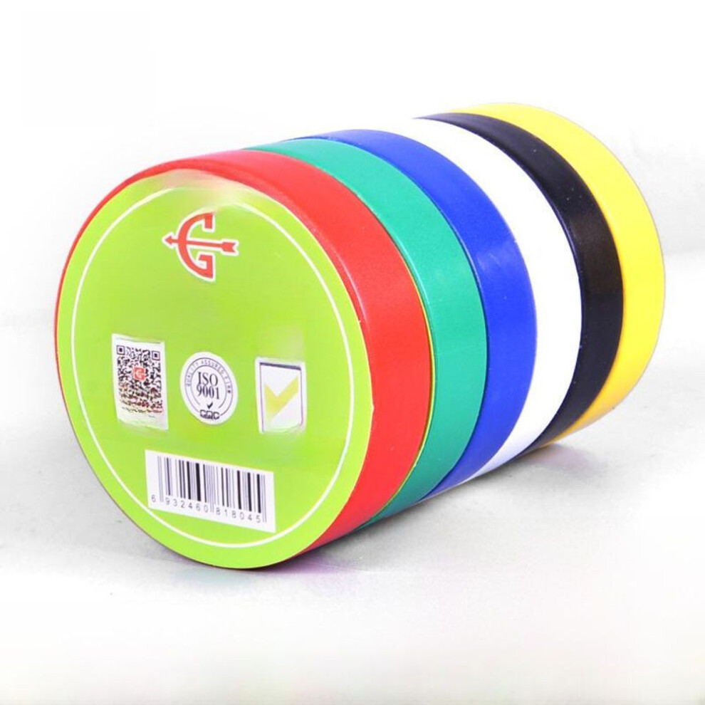 (Yellow) Yongguan 10m Strong Adhesive PVC Electrical Insulation Tape (Cold Resistant)