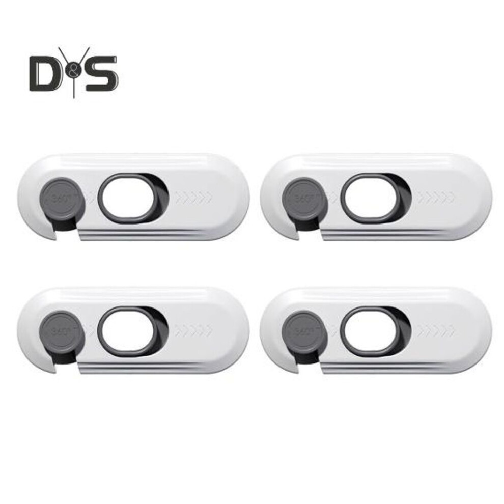 (white, 4pcs) 4pcs Child Proof Drawer Lock Self-adhesive Baby Proofing Refrigerator Oven Dishwasher Cabinet Cupboard Lock Kids Safety Freezer Door Latch Lock