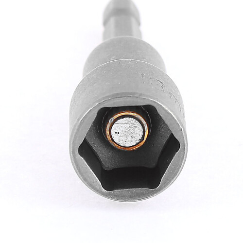 Sourcingmap a16011600ux0891 13 mm Socket Magnetic Nut Driver Setter Adapter Hex Bit - Grey 1