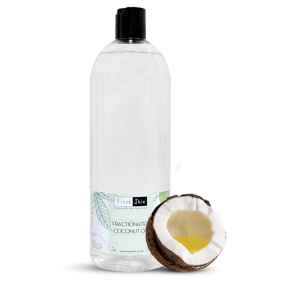 Freshskin Beauty Ltd | Fractionated Coconut 500Ml - Pure, Natural, Cruelty Free, Vegan - Moisturising & Hydrating - Ideal For Aromatherapy, Massage And Diy Beauty Recipes