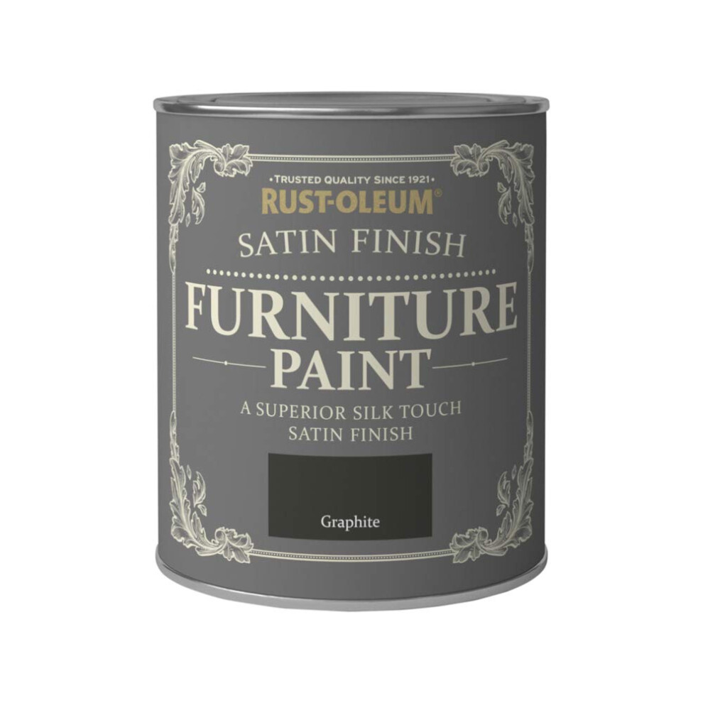 Dark Grey Furniture Paint in Satin Finish - Graphite 750ml