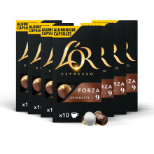 Espresso Forza Coffee Pods, 7 Packs, Total 70 Coffee Capsules