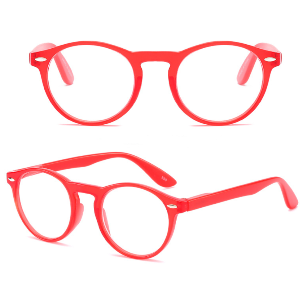 (Red, +350) Reading Glasses Spring Hinges Unisex Readers +1.0 +1.5 +2.0 +2.5 +3.0 +3.5